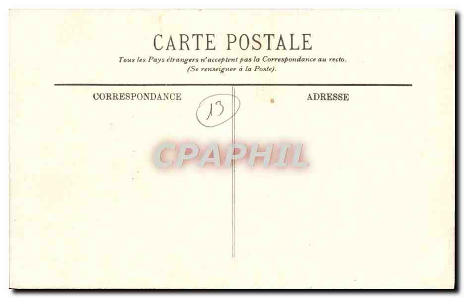 Arlésienne — Portrait de femme en profil — Édition Marcheteau - Arles — Rückseite