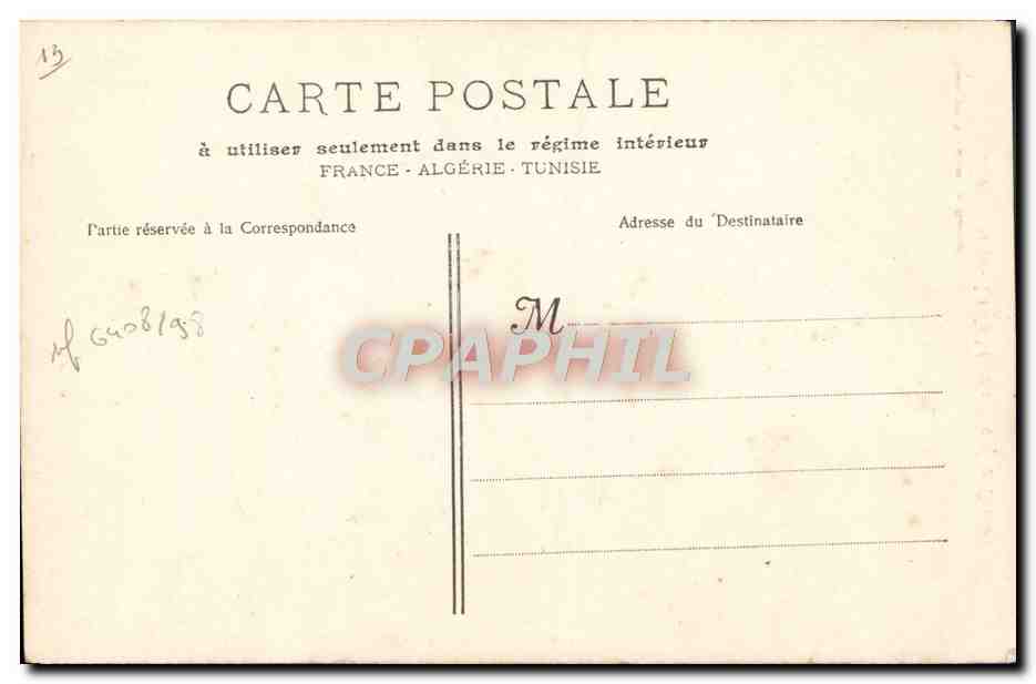 CPA Arles La Cathedrale Motif de droite  — Verso