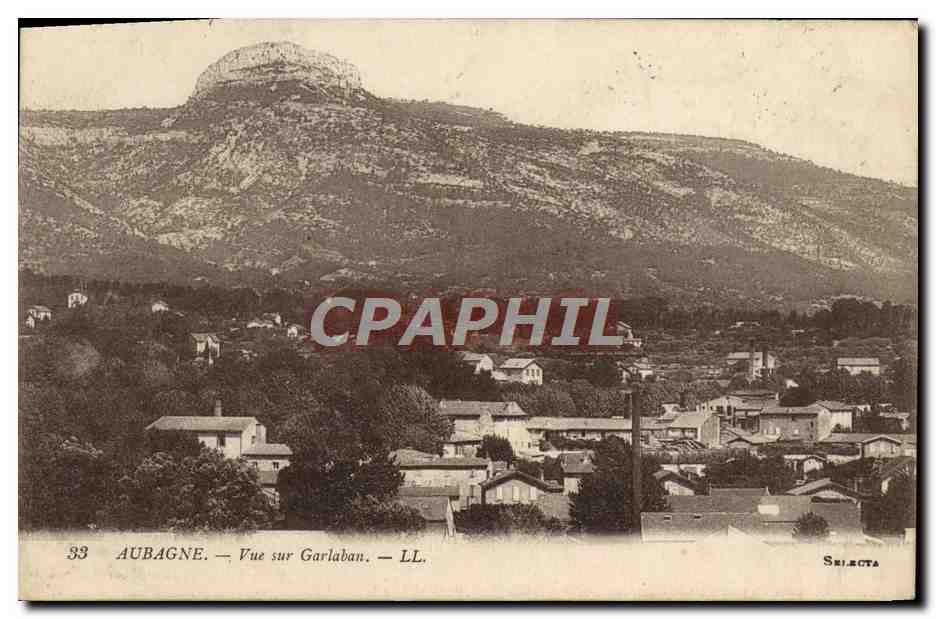 CPA Aubagne Vue Sur le Garlaban