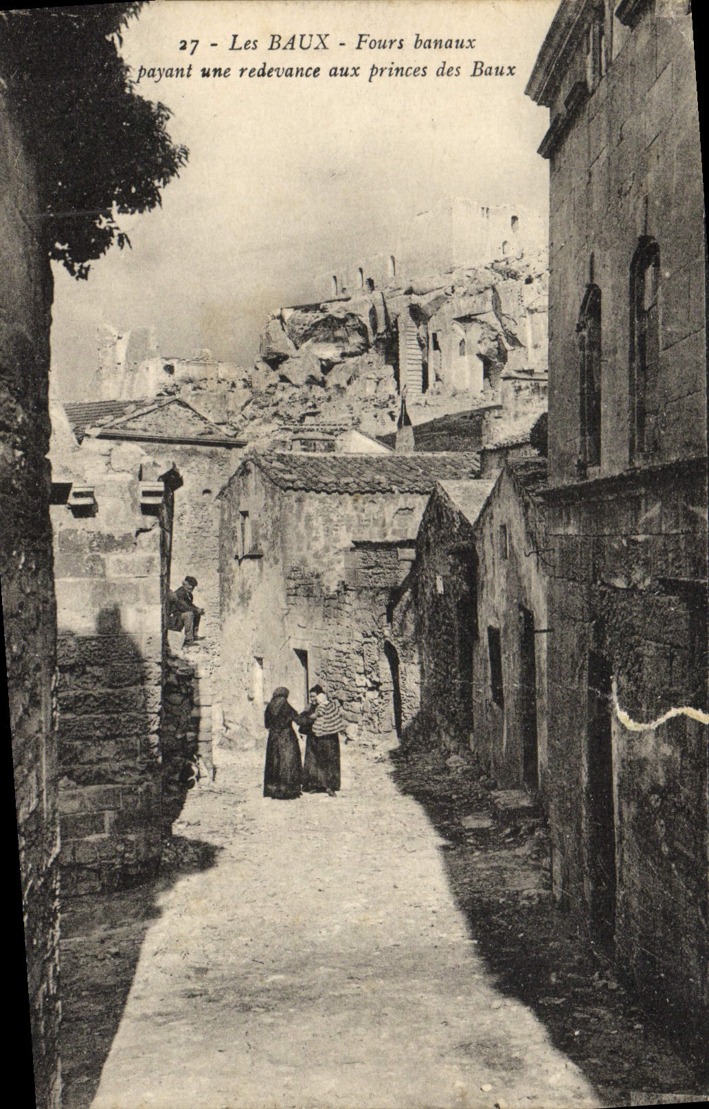 CPA les Baux Fours Banaux Payant Une Redevance Aux Princes des Baux