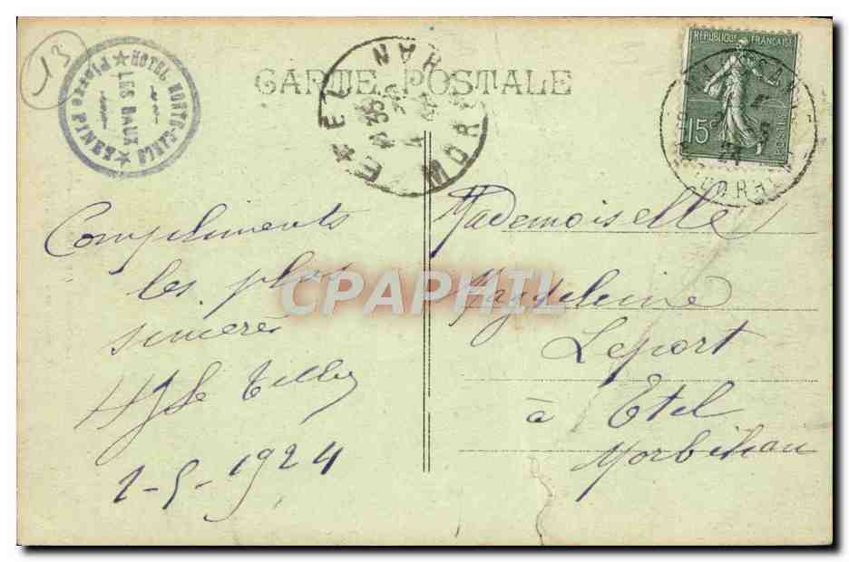 CPA les Baux Fours Banaux Payant Une Redevance Aux Princes des Baux — Verso