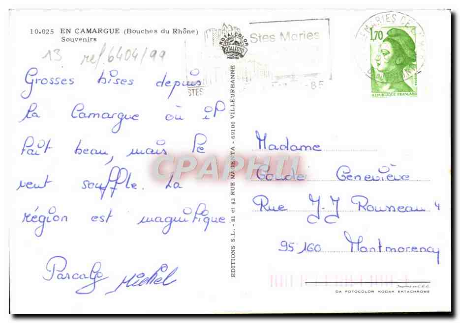 Camargue — paysages et animaux — Éditions S.L. - 10.025 — Achterkant