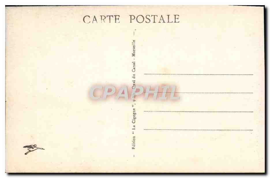 Camp de CARPIAGNE - Le Parc de MM. les Officiers — Édition 'La Gigogne', Marseille — Verso