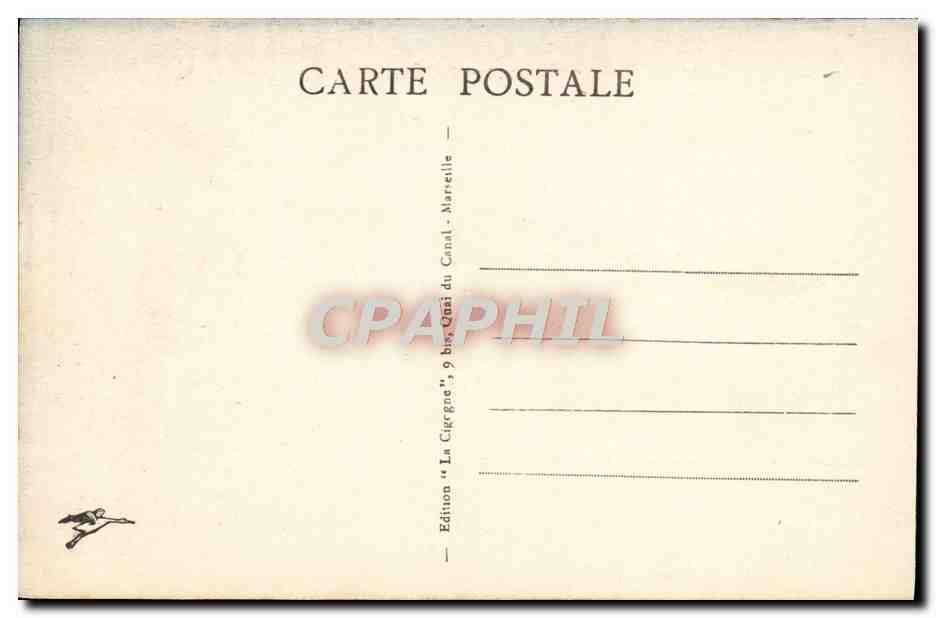 Camp de CARPIAGNE — Les Baraquements (Côté Est) — Édition 'La Cigergne', 9 bis Quai du Canal, Marseille — Rückseite