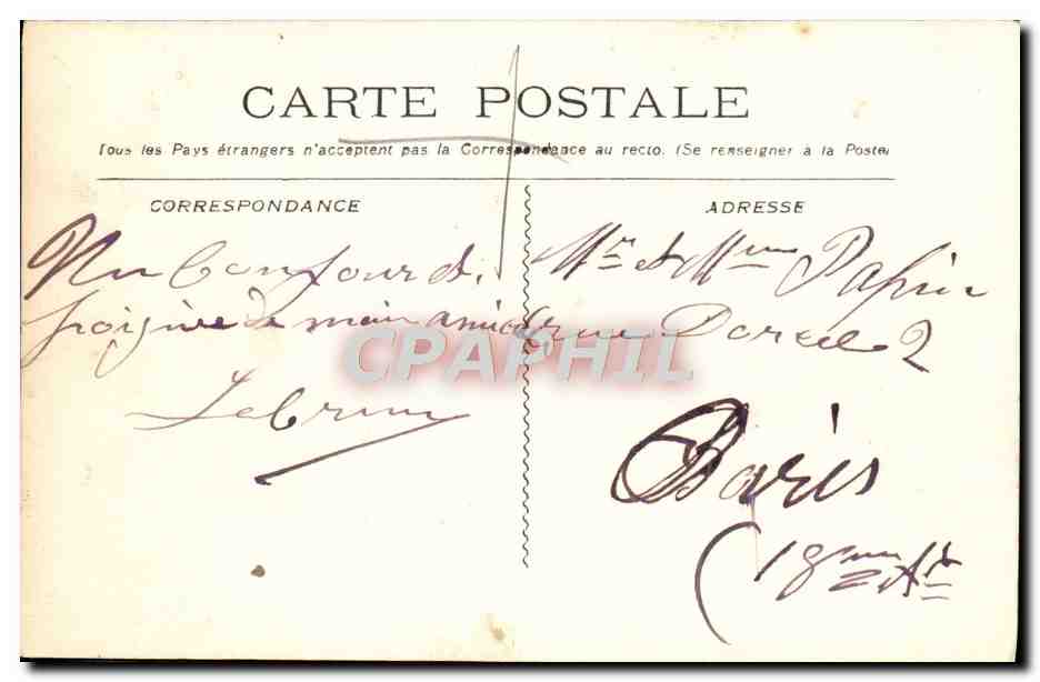 CPA La Ciotat La Mairie — Rückseite