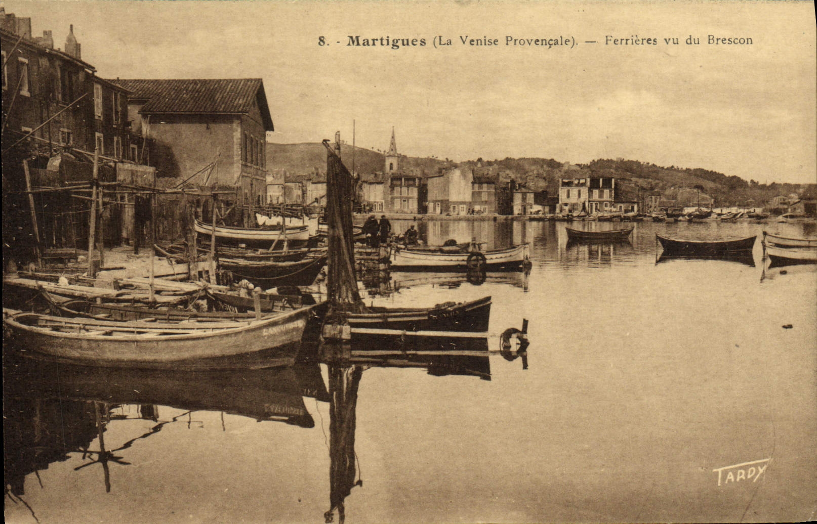 CPA Martigues Ferrieres Vu Du Brescon Bateaux