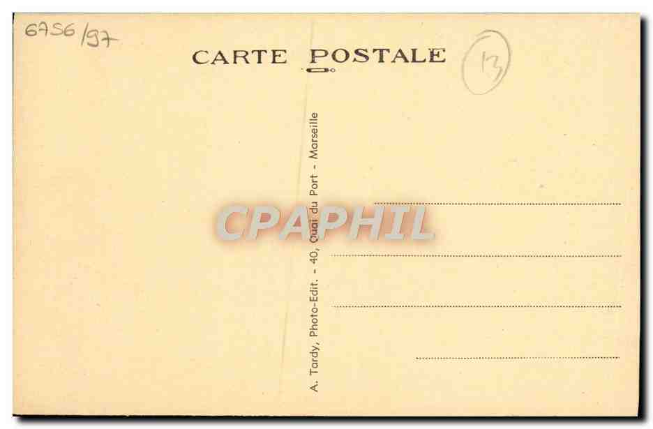 CPA Martigues Ferrieres Vu Du Brescon Bateaux — Rückseite