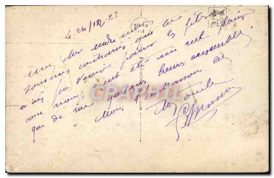 CPA Salon Plasse Brumes Matinales — Verso