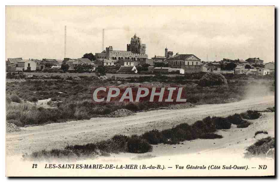 Les-Saintes-Marie-de-la-Mer (B.-du-R.) — Vue Générale (Côté Sud-Ouest) — ND