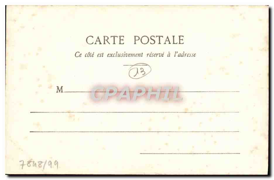 CPA Tarascon La Chapelle et la Tour de Saint Gabriel — Rückseite
