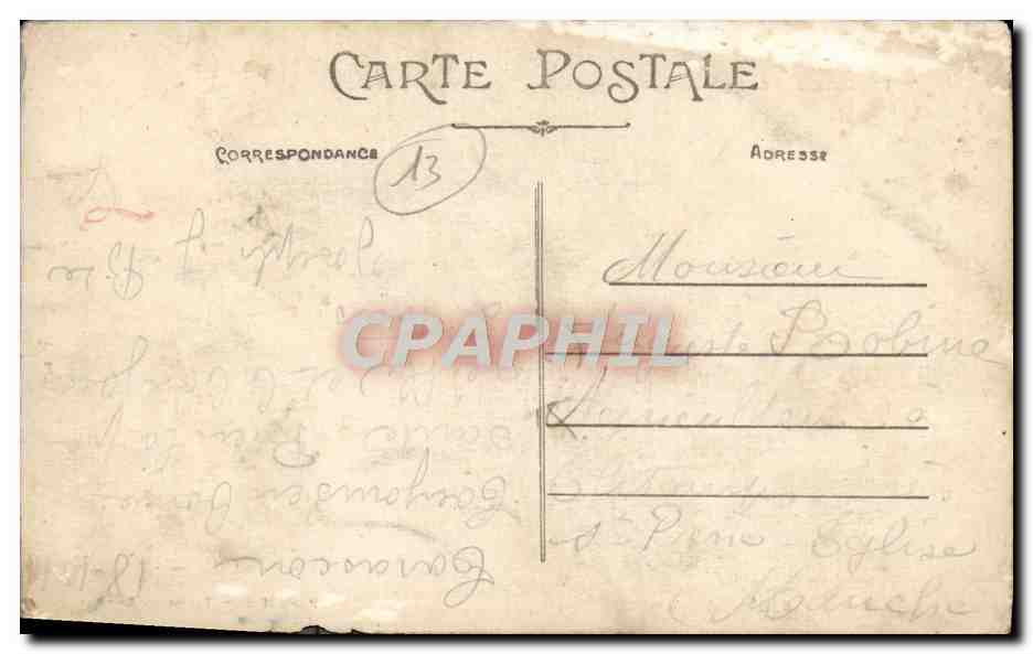 CPA Tarascon Vue Generale de la Gare Des Voyageurs — Rückseite