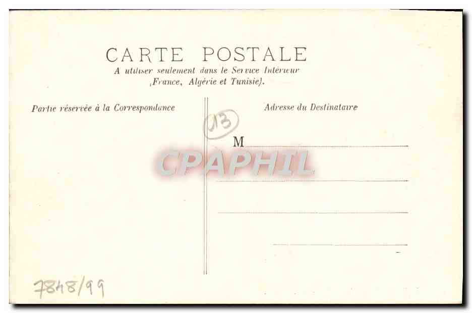 CPA Tarascon L'Hotel De Ville — Rückseite
