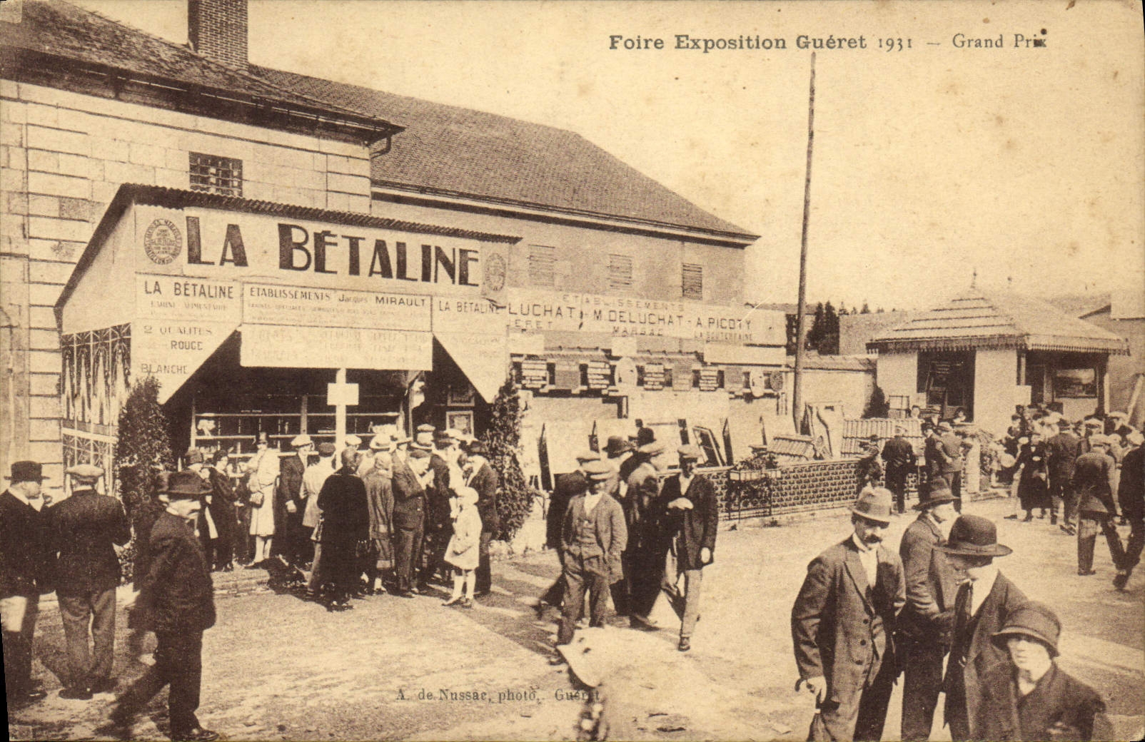 Foire Exposition Guéret 1931 — Grand Prix — Établissements La Bétaline