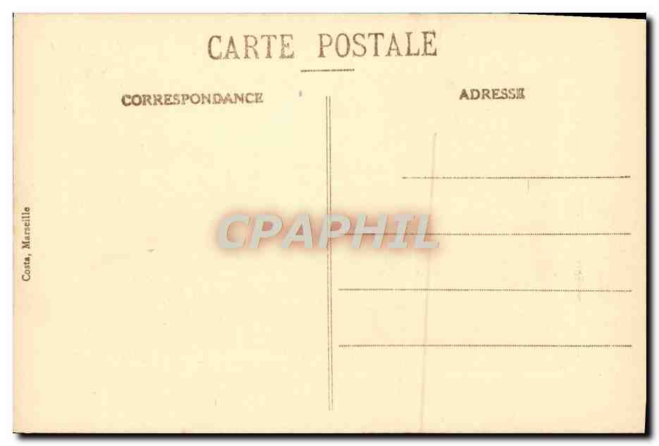CPA Marseille La Cannehiere — Verso