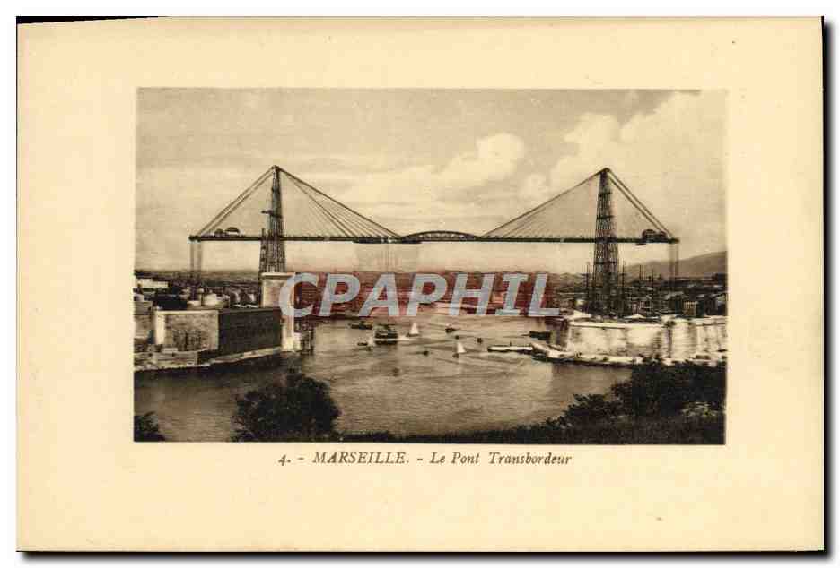 CPA Marseille Le Pont Transbordeur