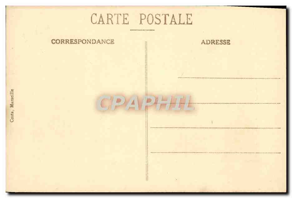 CPA Marseille Le Pont Transbordeur — Verso