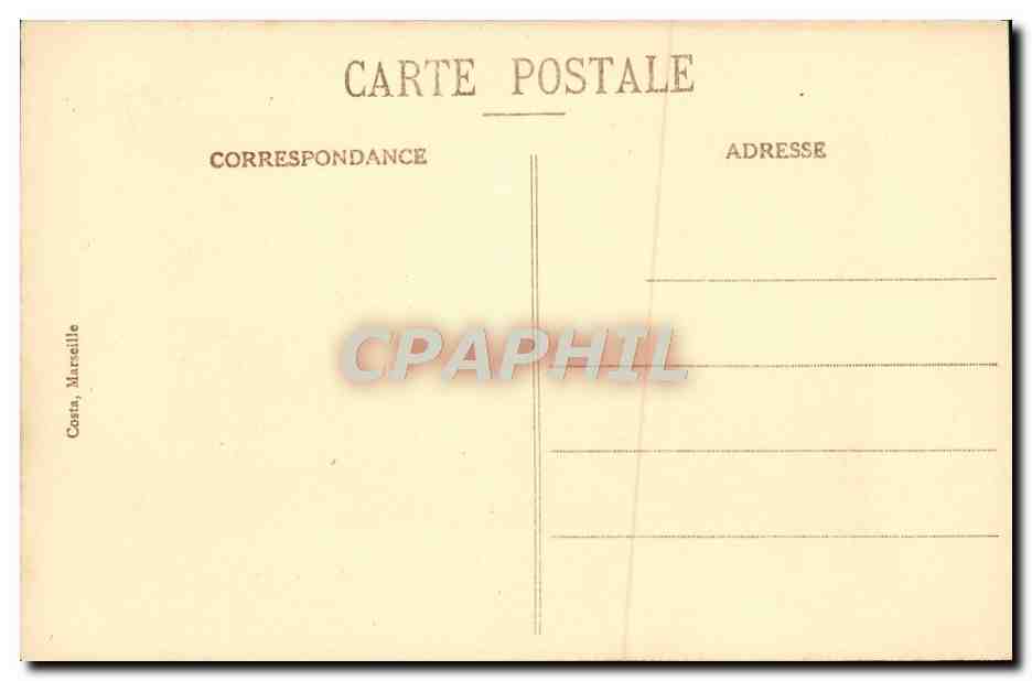 CPA Marseille La Cannehiere — Rückseite