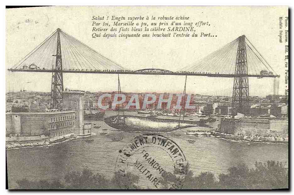 Marseille, pont transbordeur — éditeur Cartes d'Autrefois, n°13