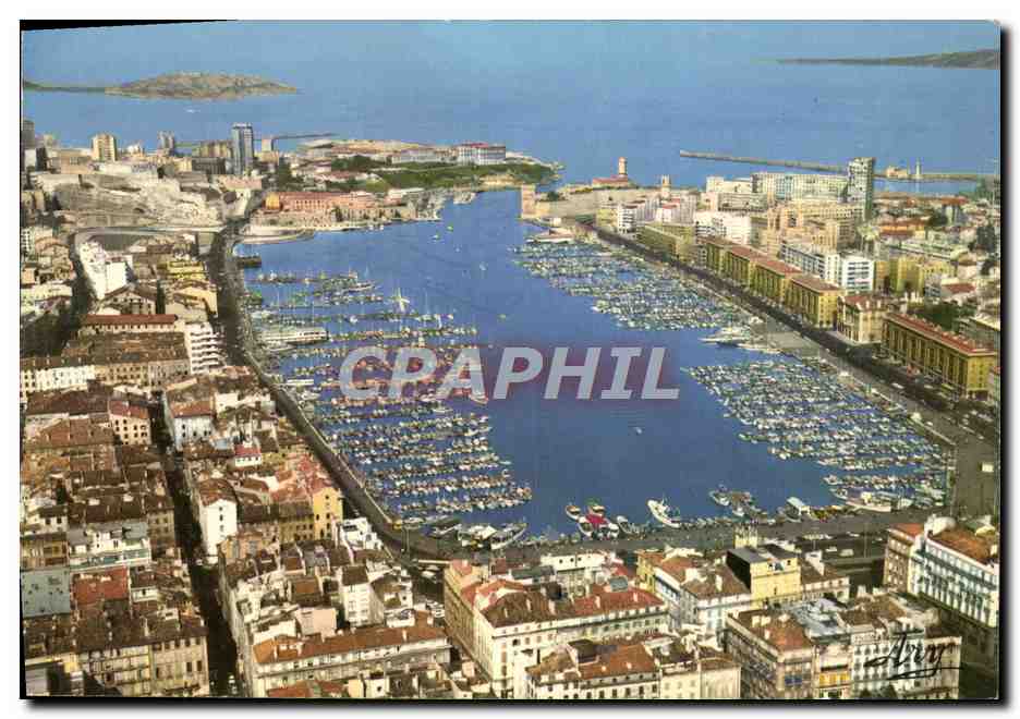 CPM Marseille Vue Generale du Vieux Port