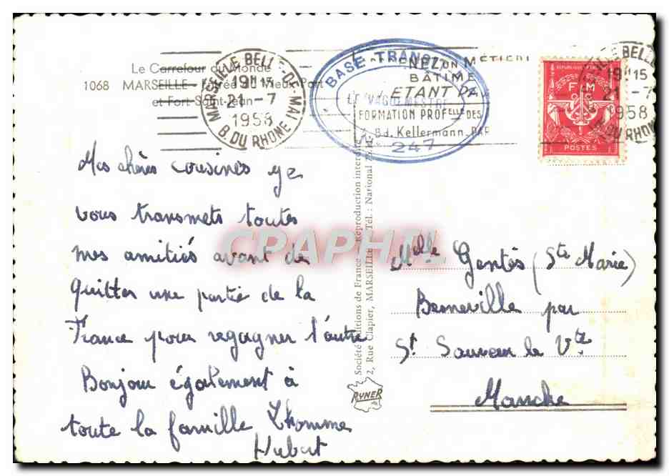 CPM Marseille Vieux Part et fort St Jean — Reverso