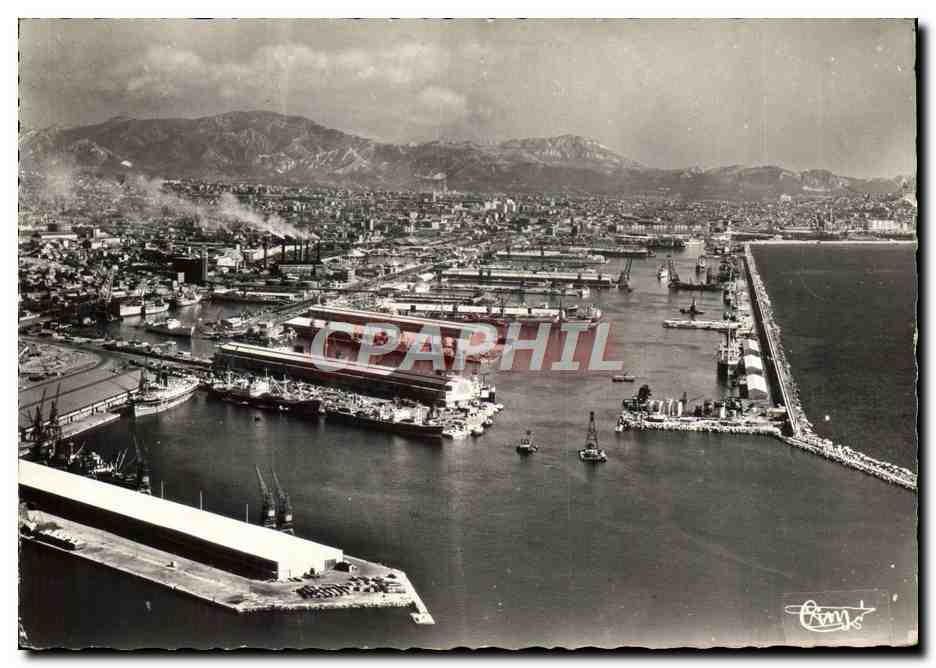 CPM Marseille Vue Generale Sur les Bassins du Port de la Joliette