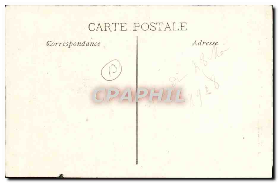 CPA Marseille Notre Dame de la Garde — Rückseite