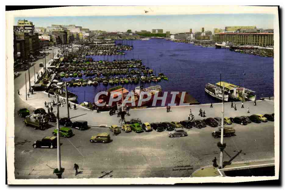 CPA Marseille Panorama Sur le Port et le Phare