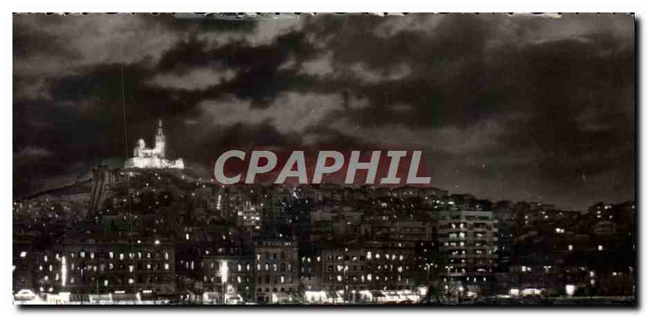 CPM Marseille Illuminations de N D de la Garde 