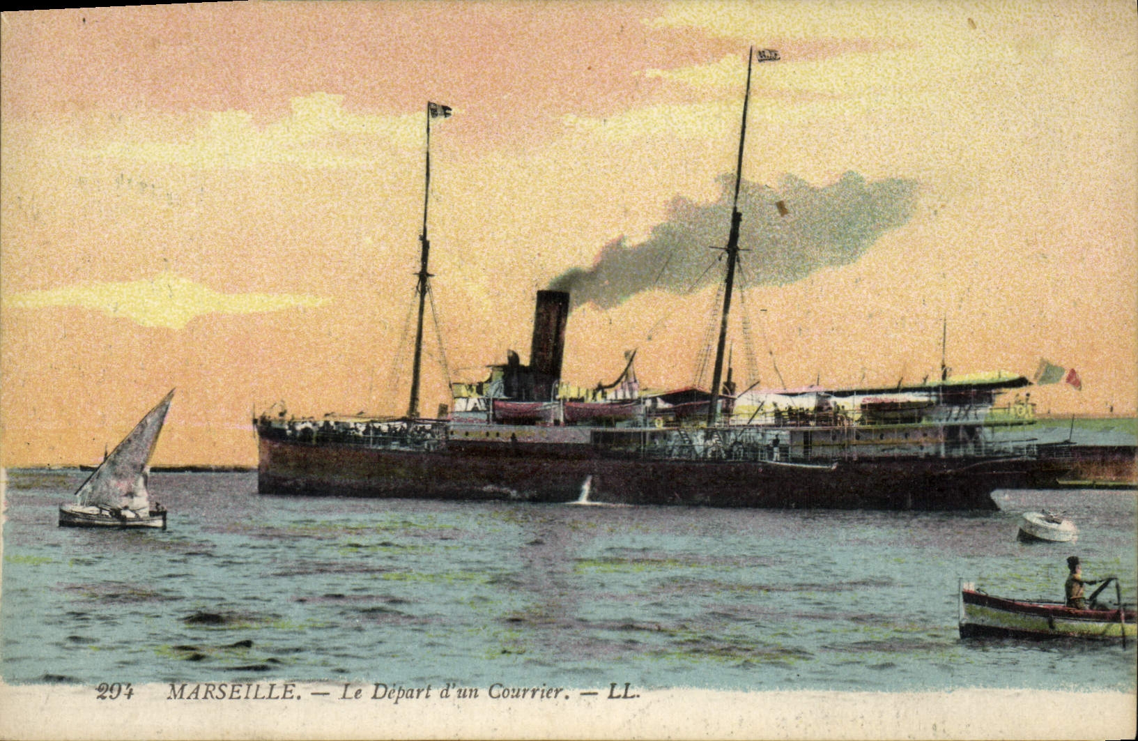 Marseille — Le Départ d'un Courrier — LL. — N° 294