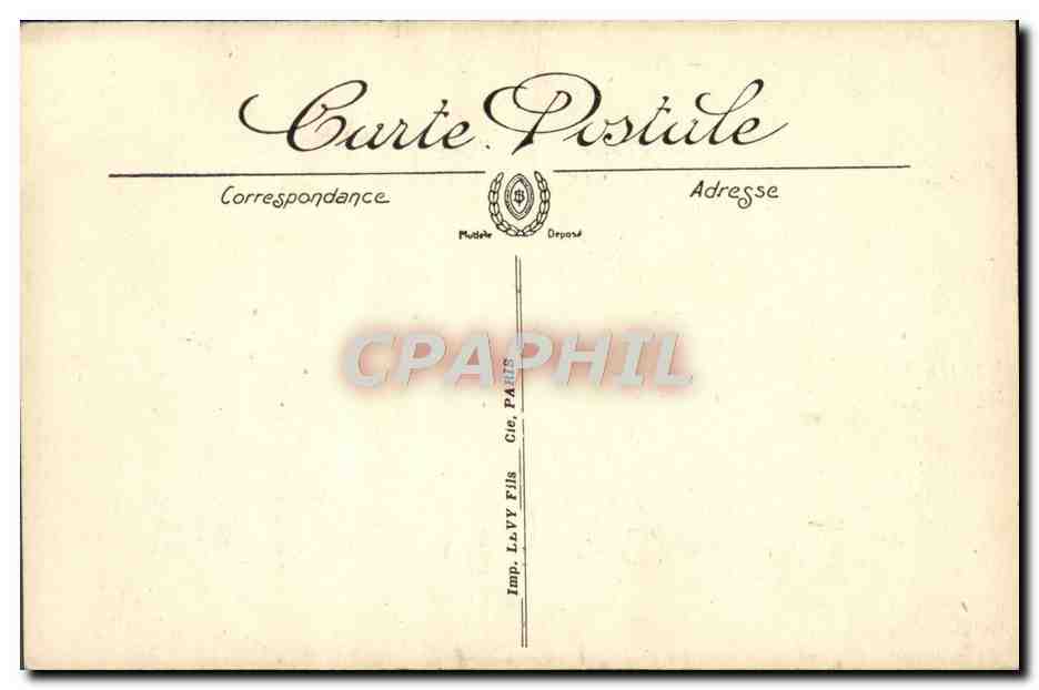 Marseille — Arrivée d'un courrier par gros temps — LL. — Verso