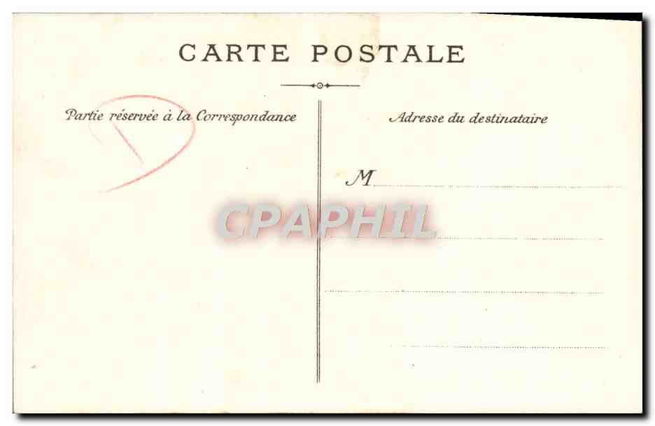 CPA Marseille La Place d'Aix et l'Arc de Triomphe  — Rückseite