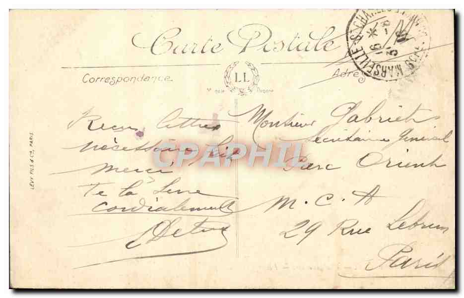 CPA Marseille Vue generale  — Verso