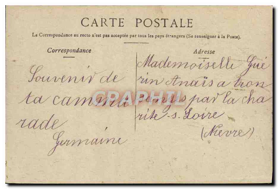 CPA Marseille La Promenade du Prado  — Rückseite