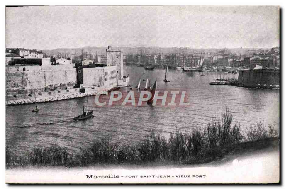 CPA Marseille Fort Saint Jean Vieux Port 