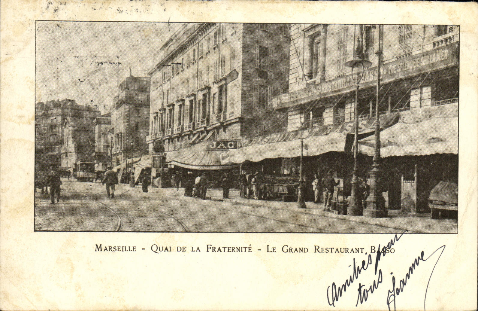 Marseille - Quai de la Fraternité - Le Grand Restaurant Basso