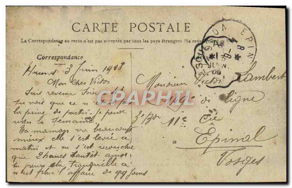 Marseille — Quai de la Fraternité - Le Vieux Port — STERCK, PARIS — Verso