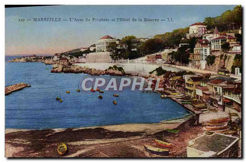 CPA Marseille L'Anse du Prophete et l'Hotel de la Reserve 