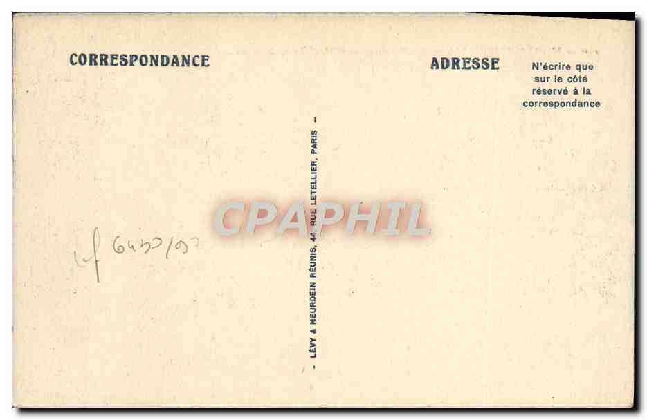 CPA Marseille L'Anse du Prophete et l'Hotel de la Reserve  — Verso
