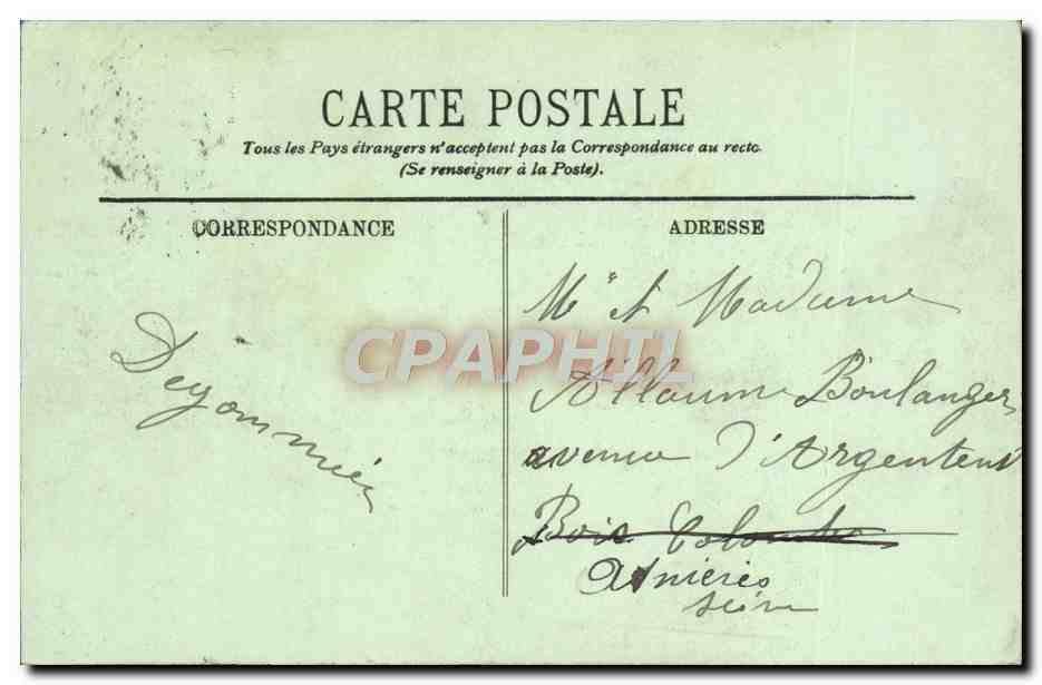CPA Marseille Vue a vol d'Oiseau  — Rückseite