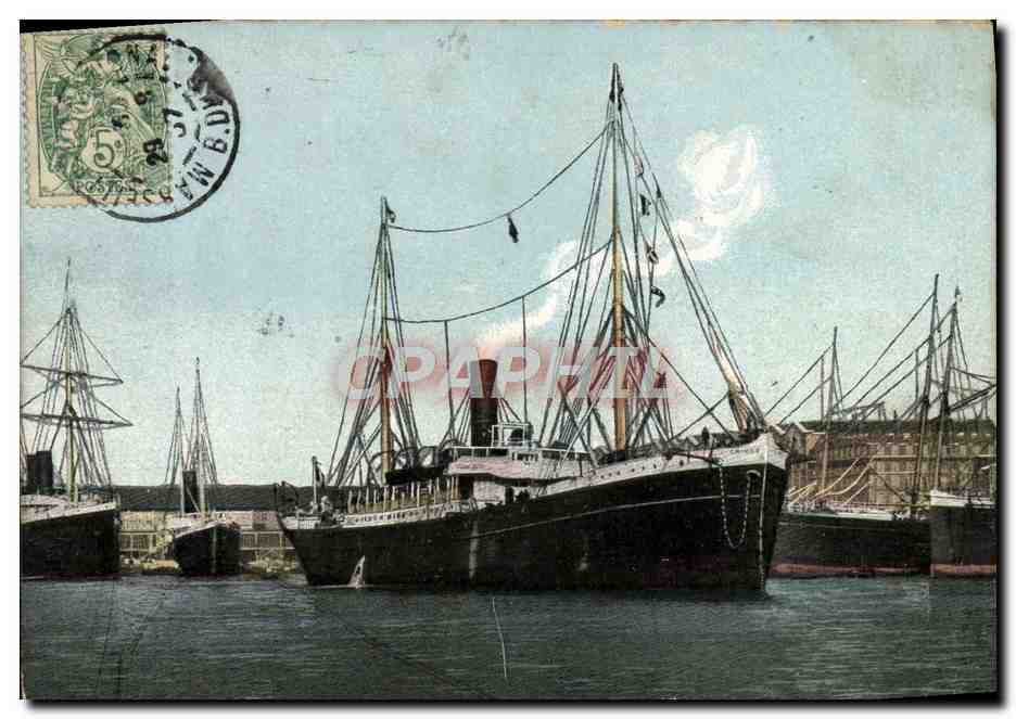 CPA Marseille Bateau Transatlantique 