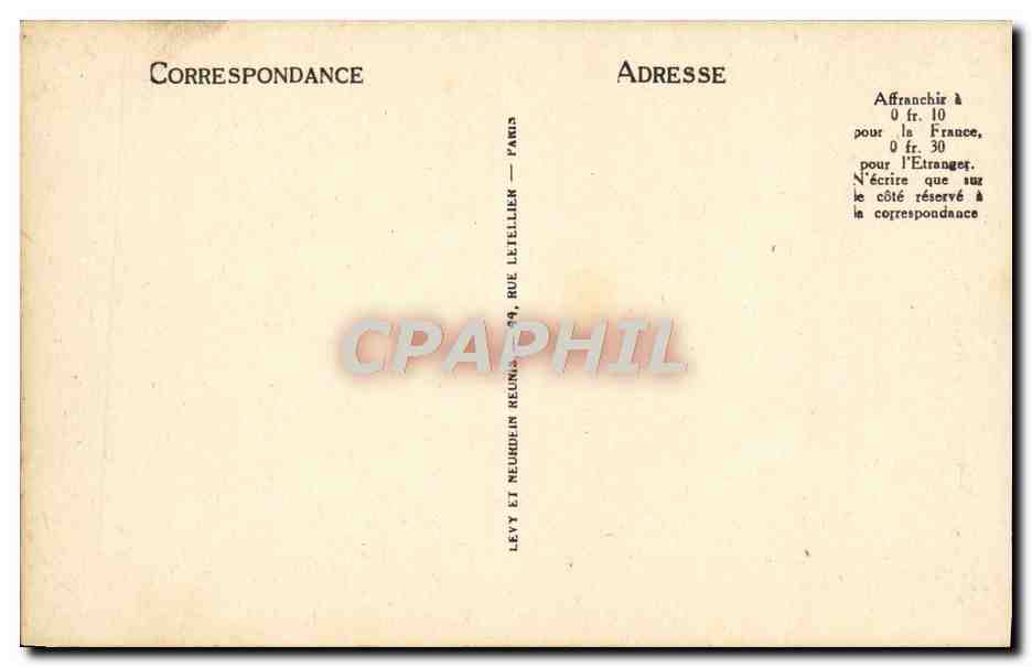 CPA Marseille Rue de Noailles Tramway — Verso