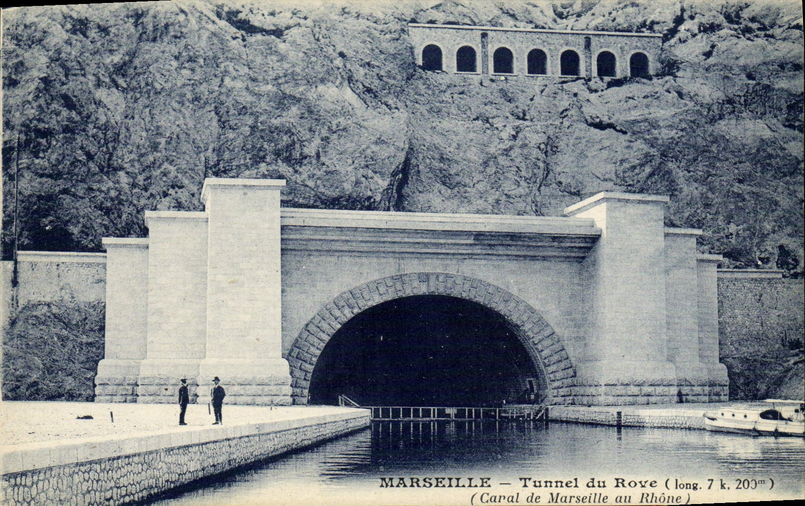 CPA Marseille Tunnel du Rove Canal de Marseille au Rhone 