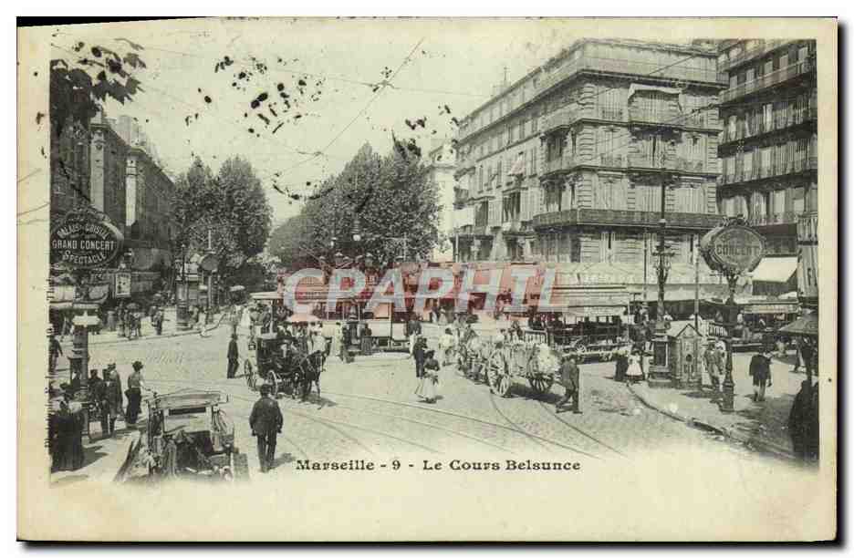 CPA Marseille Le Cours Belsunce 