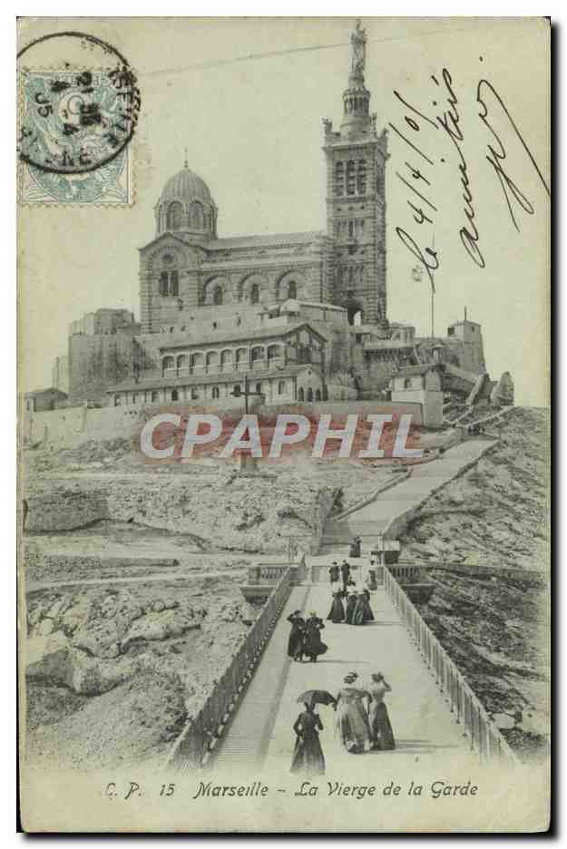 CPA Marseille La Vierge de la Garde 