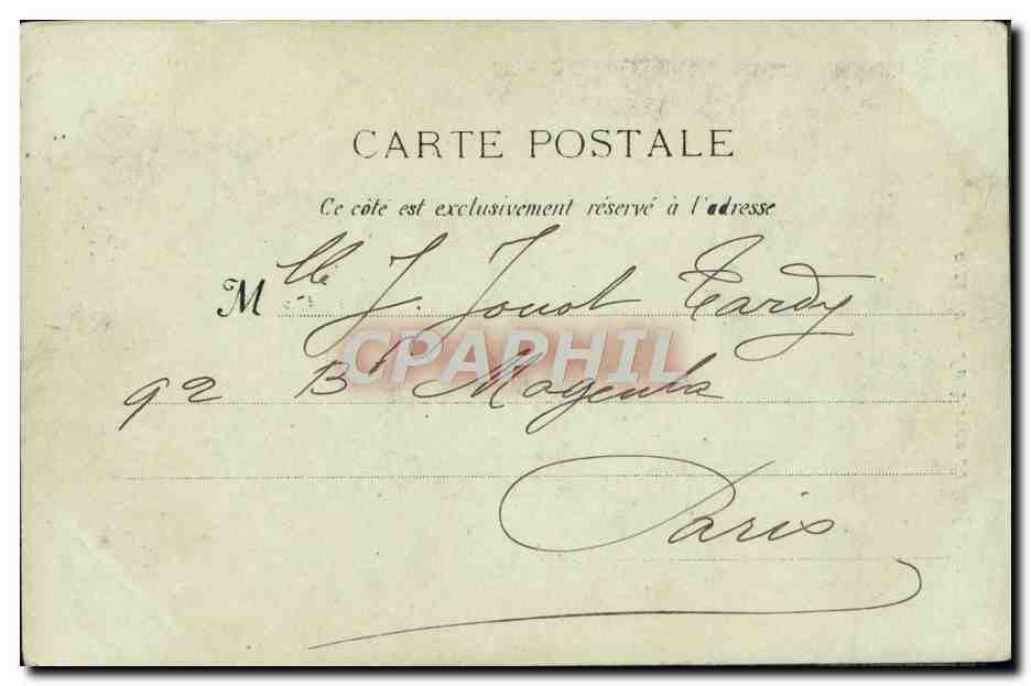 CPA Marseille La Vierge de la Garde  — Rückseite