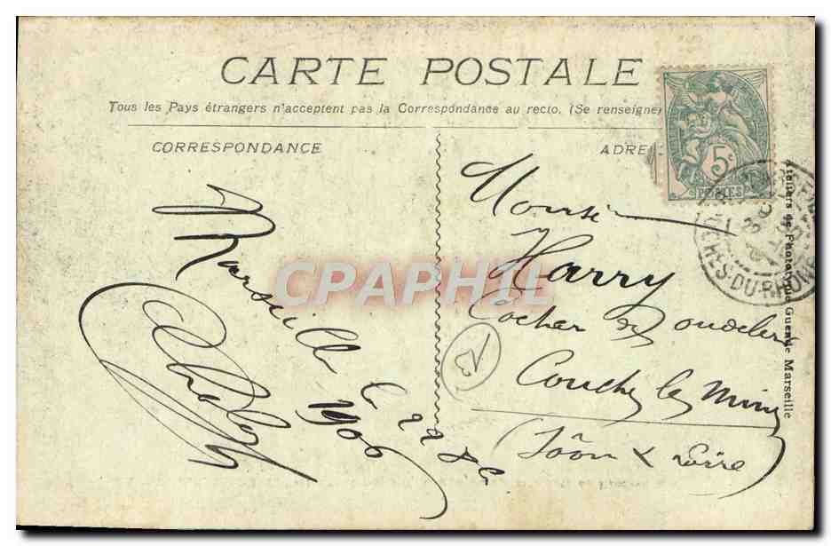 CPA Marseille Exposition Coloniale Grand palais et ponts de l'Indo Chine  — Verso