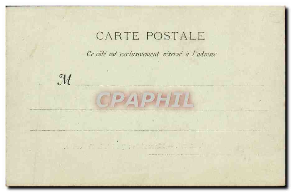 CPA Marseille  — Rückseite