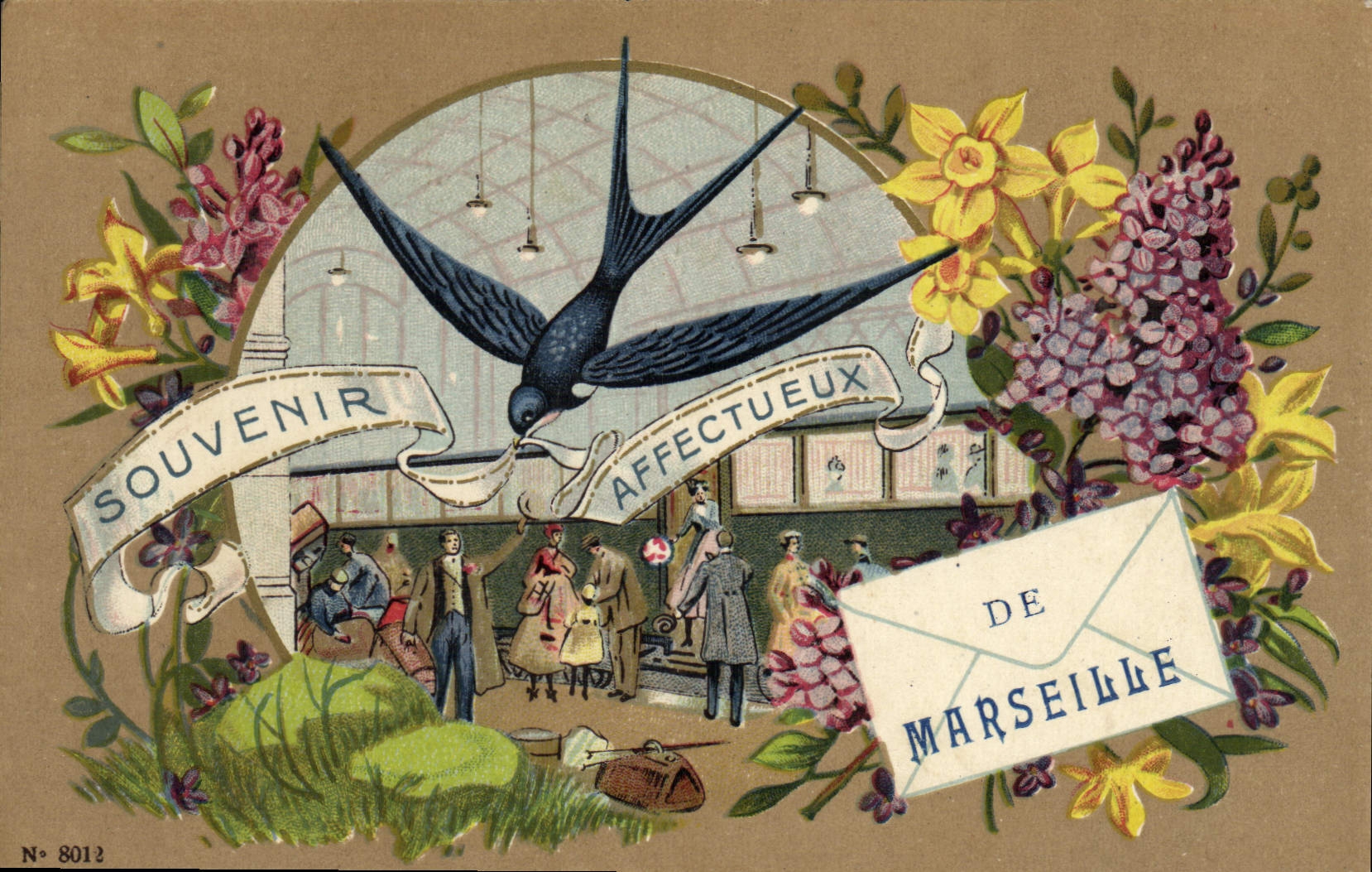 Marseille — Souvenir affectueux — Éditeur inconnu, N° 8012