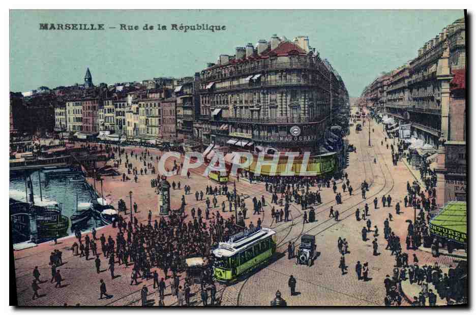CPA Marseille Rue de la Rebublique 