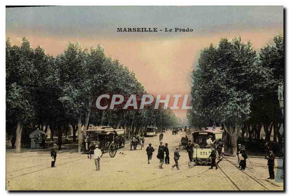 CPA Marseille Le Prado Tramway